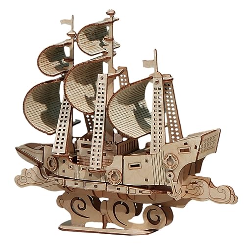 IMIKEYA Holz Segelschiff Puzzle Modellbausatz Für Erwachsene DIY Nautische Schiffsmodell Puzzle Dekoration Fördert Kreativität Und Geschicklichkeit IMIKEYA Holz Segelschiff Puzzle Modellbausatz Für Erwachsene DIY Nautische Schiffsmodell Puzzle Dekoration Fördert Kreativität Und Geschicklichkeit von IMIKEYA