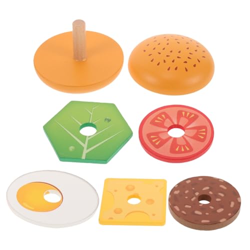 IMIKEYA Holzburgerspielzeug Spielset Für Die Kinderküche Kinderküchenzubehör Spielzeugküche Spielzeugnahrung Spielküchenzubehör Lebensmittelspielzeug Hölzern IMIKEYA Holzburgerspielzeug Spielset Für Die Kinderküche Kinderküchenzubehör Spielzeugküche Spielzeugnahrung Spielküchenzubehör Lebensmittelspielzeug Hölzern von IMIKEYA