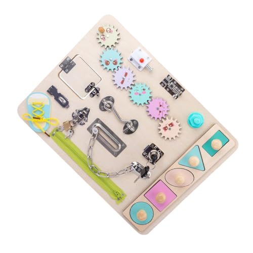 IMIKEYA Holzfarbenes Montessori Lernspielzeug Für Kreatives DIY Beschäftigungsbrett Für Junge Mädchen Interaktives Holzspielzeug Fördert Die Frühkindliche Entwicklung IMIKEYA Holzfarbenes Montessori Lernspielzeug Für Kreatives DIY Beschäftigungsbrett Für Junge Mädchen Interaktives Holzspielzeug Fördert Die Frühkindliche Entwicklung von IMIKEYA