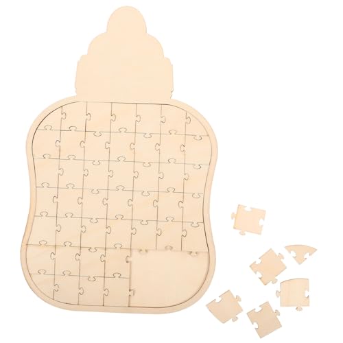 IMIKEYA Holzflaschenrätsel Malpuzzle Aus Holz Kleinkindpuzzles Aus Holz DIY -holzrätsel Montessori- Für Die Frühe Bildung Kinderpuzzle Vorschulrätsel Holzbabyspielzeug Hölzern von IMIKEYA
