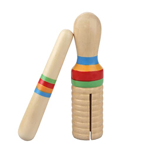 IMIKEYA Holzschaber Kinderspielzeug Musikinstrumente für Musikinstrumente für Kleinkinder Mini-Instrumente Kinderinstrument Instrumentenspielzeug hölzern von IMIKEYA