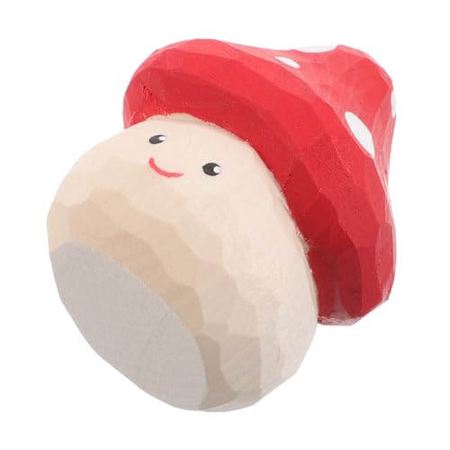 IMIKEYA Miniatur Pilzspielzeug für Kinder Holzspielzeug Lernspielzeug Puppenhaus Dekoration Blumentopf Deko Süßes Design von IMIKEYA