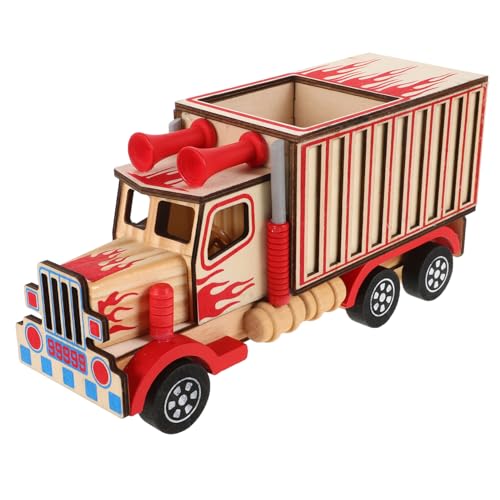 IMIKEYA Holzspielzeug Lastwagen Modell Truck Figurine Tischdeko Handgefertigtes Ornament für Büro Zuhause Bücherladen und Kreatives für Anlässe IMIKEYA Holzspielzeug Lastwagen Modell Truck Figurine Tischdeko Handgefertigtes Ornament für Büro Zuhause Bücherladen und Kreatives für Anlässe von IMIKEYA