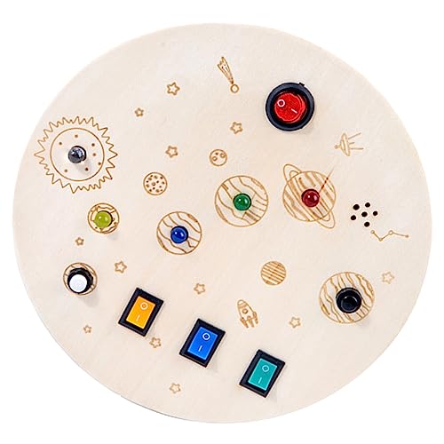 IMIKEYA Interaktives Lernspielzeug für Kreatives Busy Board mit LED Schalter Feinmotorik und Farberkennung Robustes Holzspielzeug für Langanhaltenden Spaß IMIKEYA Interaktives Lernspielzeug für Kreatives Busy Board mit LED Schalter Feinmotorik und Farberkennung Robustes Holzspielzeug für Langanhaltenden Spaß von IMIKEYA