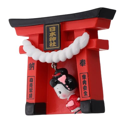IMIKEYA Japanische Kleine Glockenornamente Japanisches Torii Tor Terrarium Harz von IMIKEYA