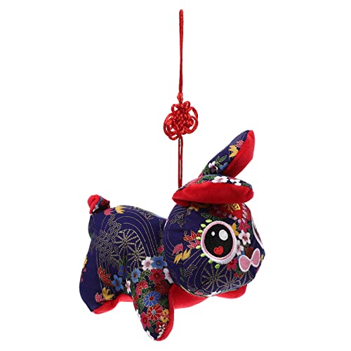 IMIKEYA Kaninchen Anhänger Plüschhasen Dekoration Jahr Der Kaninchen Puppe Zartes Kaninchen Kaninchen Maskottchen Puppe Plüsch Kaninchen Puppe Tierkreis Kaninchen Puppe von IMIKEYA