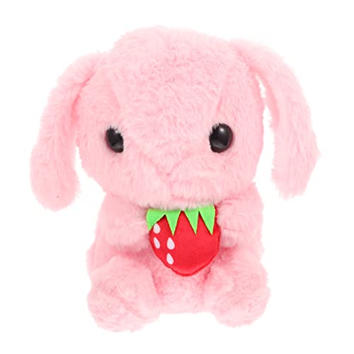 IMIKEYA Kaninchen Mit Hängeohren Kindergeschenke Stoffhasen Dekorativer Stoffhase Gefüllte Hasenpuppe Entzückender Stoffhase Karikatur Gefülltes Kaninchen Heimdekoration Plüsch Rosa von IMIKEYA
