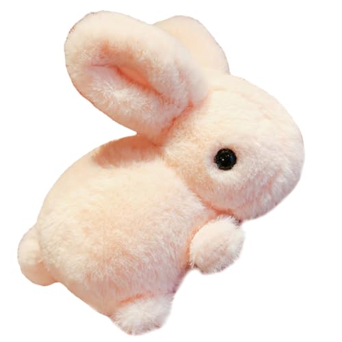 IMIKEYA Kaninchen Plüschtier Ausgestopftes Hasenpuppenspielzeug Hase Plüschpuppe Gefüllte Hasenpuppe Stoffhasen Ausgestopfter Hase Cartoon-plüschhase Rosa Pp Baumwolle von IMIKEYA