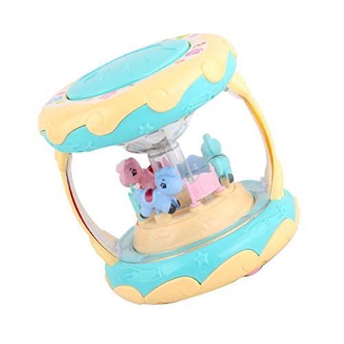 IMIKEYA Karussell Handtrommel Lustiges Cartoon Licht Musik Batteriefrei Kinderspielzeug Für Kleinkinder Frühförderungsspielzeug IMIKEYA Karussell Handtrommel Lustiges Cartoon Licht Musik Batteriefrei Kinderspielzeug Für Kleinkinder Frühförderungsspielzeug von IMIKEYA