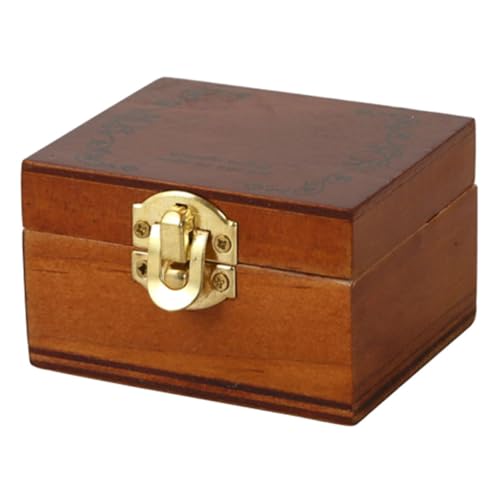 IMIKEYA Kasten Mini-Holzkistenmodell Puppe Dekorationen winzig LED hölzern Light Brown von IMIKEYA
