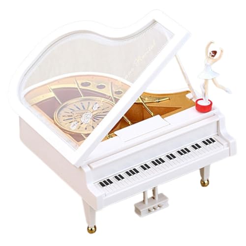 IMIKEYA Kasten Musikbox geformt Gold Miniatur Ballett Ballerina Figuren Haushalt empfindlich Retro-Musikinstrument Antiquität klassisch Festival klein Ornament elegant drehen Metall von IMIKEYA