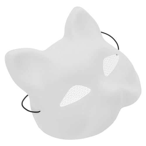 IMIKEYA Katzenmaske Blanko Maske Aus Kunststoff Unbemalt Maske für Halloween Geburtstagsparty IMIKEYA Katzenmaske Blanko Maske Aus Kunststoff Unbemalt Maske für Halloween Geburtstagsparty von IMIKEYA