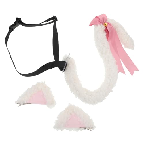 IMIKEYA Katzenohrschwanz Anzug Haarschmuck Für Mädchen Katzenkopfschmuck Halloween Party Verkleidungszubehör Tier Cosplay Kostüm Set Katzenschwanz Und Ohren Tierhaarnadeln IMIKEYA Katzenohrschwanz Anzug Haarschmuck Für Mädchen Katzenkopfschmuck Halloween Party Verkleidungszubehör Tier Cosplay Kostüm Set Katzenschwanz Und Ohren Tierhaarnadeln von IMIKEYA