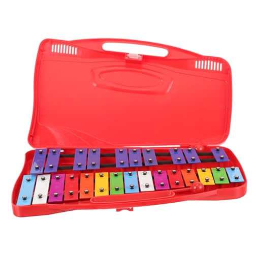 IMIKEYA Klavier aus Aluminium -Xylophon Xylophon für im Alter von 5-9 Jahren kinderinstrumente musikinstrumente Xylophon für Kleinkinder 1-3 Xylophon für Erwachsene rot von IMIKEYA