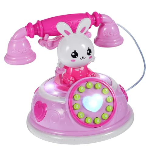IMIKEYA Spieltelefon Für Junge Mädchen Aus Sicherem Kunststoff Simulations-haushaltsgeräte-Spielzeug Lernspielzeug Mit Farb Und Zahlensensibilität Geeignet Für Kleinkinder Und Junge von IMIKEYA