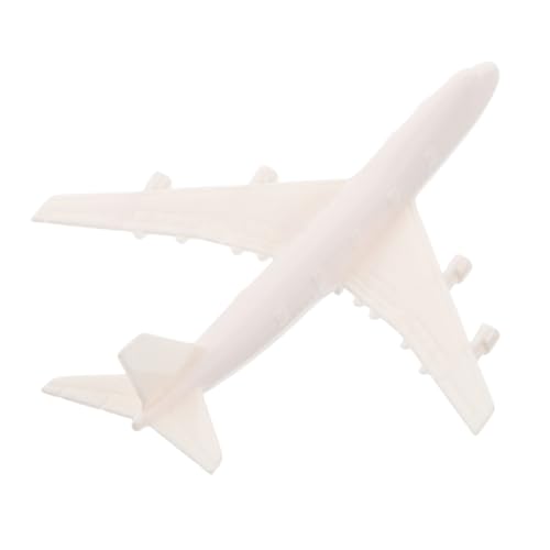 IMIKEYA Kleines Flugzeugmodell Spielzeugflugzeug Spielzeugflugzeug Bauflugzeug Flughafen Spielzeugmodell Flugzeug Flughafenmodell Vintage Flugzeugmodell Kunststoff Weiß von IMIKEYA