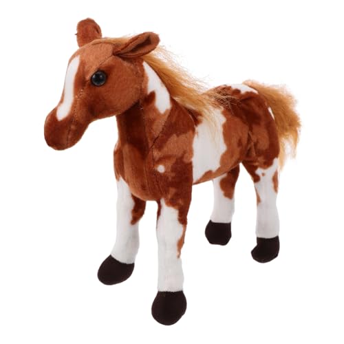 IMIKEYA Kleines Puppenpferd Plüschtier Entzückende Pferdepuppe Plüschpferd Ornament Plüschpuppe Pferdepuppenspielzeug Entzückendes Stofftier Dekoratives Puppenspielzeug von IMIKEYA