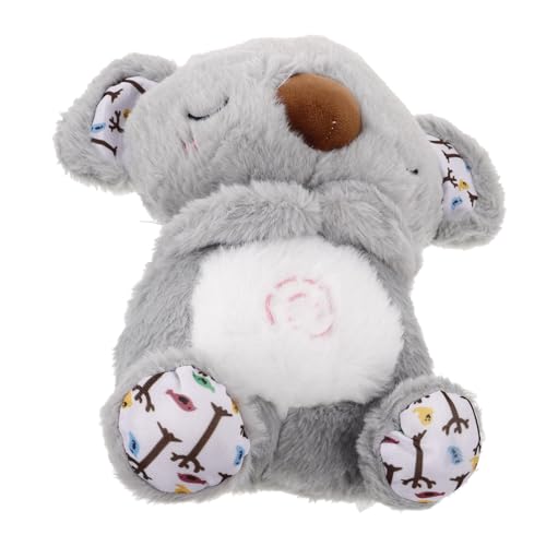 IMIKEYA Koala-musikpuppe Koala-stofftier Atmendes Stofftier Glättender Koala Atmender Kolabär Kuscheltiere Zum Schlafen Faultier Stofftier Babyschlafschnuller Mit Licht Plüsch Grey von IMIKEYA