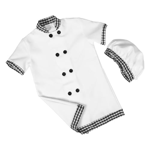 IMIKEYA Kochanzug Set mit Schürze und Hut für Rollenspiele Bühnenaufführungen und Familienfeiern Flexibel Waschbar und Realistisch IMIKEYA Kochanzug Set mit Schürze und Hut für Rollenspiele Bühnenaufführungen und Familienfeiern Flexibel Waschbar und Realistisch von IMIKEYA