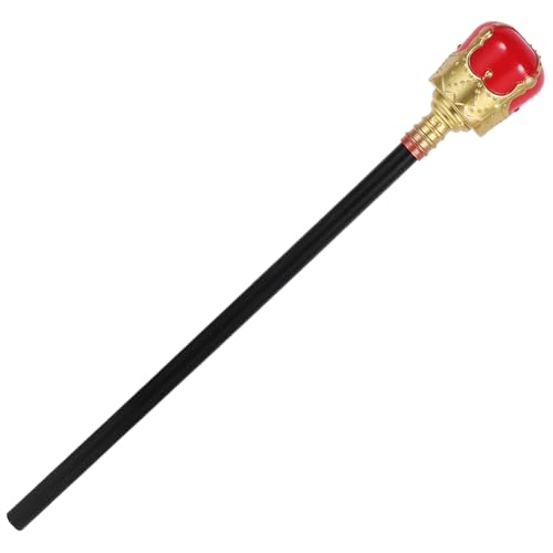 IMIKEYA Königszauberstab für Robuste Halloween Requisite Rollenspiel Zubehör für Kostüme für Karneval Cosplay und Themenpartys Langlebig und Sicher Hochwertigem von IMIKEYA