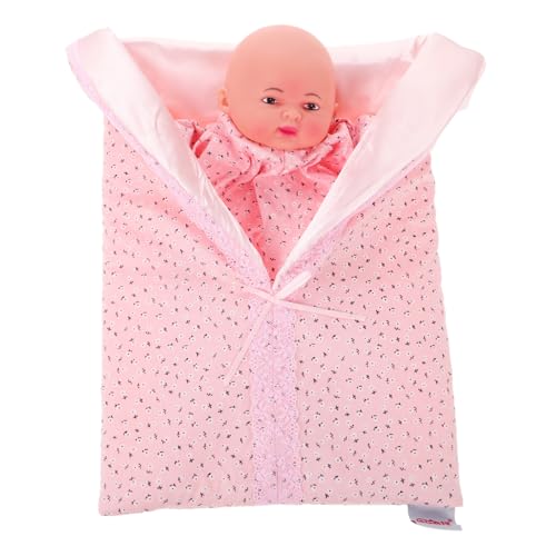 IMIKEYA Komfortpuppe Mein Erstes Dolly- Echte Babypuppen Plüsch Handpuppe Babypuppen Für Mädchen Für Babypuppen Lehrleiter Handpuppen Für Tierpuppen Stoff Rosa von IMIKEYA