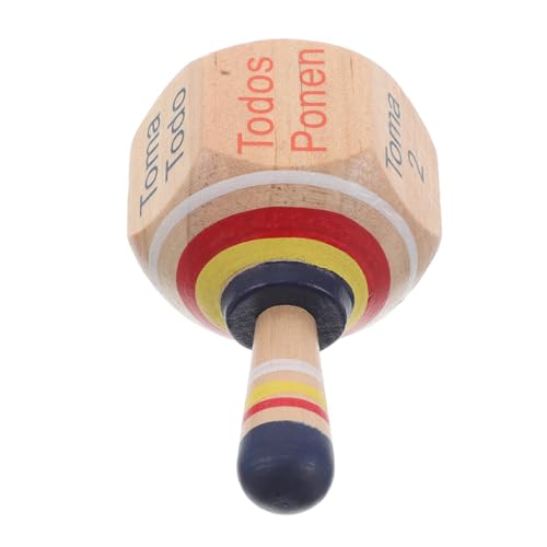 IMIKEYA 1stücke Holz-Spinning Tops Spielzeug Für Junge Mädchen Handgefertigte Holzgyroskope Für Spiel Und Konzentration Für Partys Und Familienaktivitäten von IMIKEYA