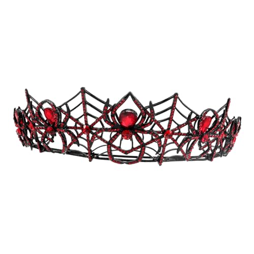 IMIKEYA Krone Haarschmuck Halloween-kostümkrone Halloween-Spinnennetz-Stirnband Cosplay-Party-Stirnband Vintage Haarkrone Geburtstagskronen Für Frauen Cosplay-haarreifen Legierung von IMIKEYA