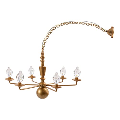 IMIKEYA Kronleuchter für Puppenhaus Luminous Hanging Lamp für Landschaftsmodelle Dekorative Deckenlampe für Sandtisch DIY für Miniaturliebhaber von IMIKEYA