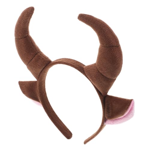 IMIKEYA Bull Horn Stirnband Jungen Und Mädchen Cosplay Kopfbedeckung Tierohren Kopfbedeckung Für Halloween Kostüm IMIKEYA Bull Horn Stirnband Jungen Und Mädchen Cosplay Kopfbedeckung Tierohren Kopfbedeckung Für Halloween Kostüm von IMIKEYA