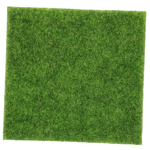 IMIKEYA Kunstrasen falsches Gras Bodenbelag Gras Rasen gefälschte Grasquadrate Teppich Landschaft gefälschte Grasmatten Grasmatte für Aquarien Grasbelastung Graspolster PVC Grün von IMIKEYA