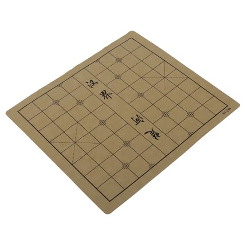 IMIKEYA Lederschachbrettschach tragbares Schach Schachbretter Falten tragbares zusammenklappbares Schachbrett doppelseitiges chinesisches Schachbrett schachspiel versorgung Zufällige Farbe von IMIKEYA