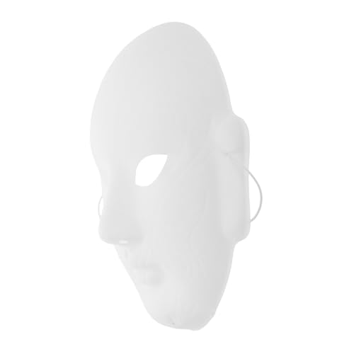 IMIKEYA Leere Bemalbare Vollgesichtsmaske für Diy Kunstprojekte Cosplay Karneval und Halloween mit Geprägtem Design für Erwachsene von IMIKEYA