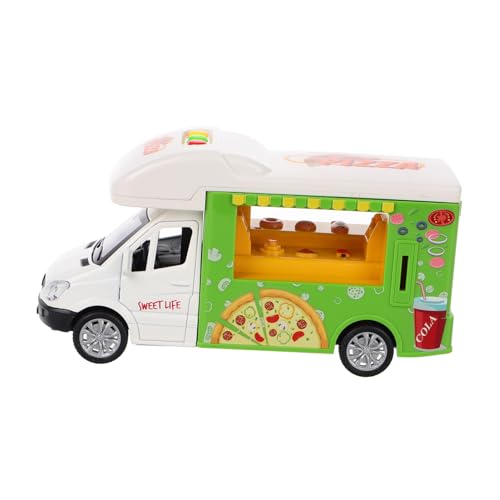 IMIKEYA Legierungs Speisewagen Imbisswagen Für Rollenspiel Imbisswagen Imbisswagen Pizza Imbisswagen Küchenzubehör Wohnmobil Kinderküche Imbisswagen Wohnmobil Auto von IMIKEYA