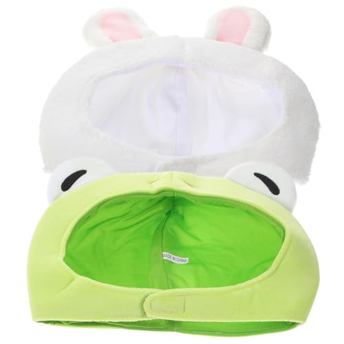 IMIKEYA Lustiger Plüsch Froschhut Mit Hasenohren Für Und Erwachsene – Süße Tierkopfbedeckung Für Fasching - Cosplay Und Partys - 2 Stück Perfekt Für Kreative Kostüme IMIKEYA Lustiger Plüsch Froschhut Mit Hasenohren Für Und Erwachsene – Süße Tierkopfbedeckung Für Fasching - Cosplay Und Partys - 2 Stück Perfekt Für Kreative Kostüme von IMIKEYA