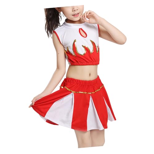 IMIKEYA Mädchen Cheerleader Kostüm Weiches Performance Tanzkostüm für Bühnenauftritte und Partys Langlebiges Material Bequemes An Ausziehen Geschenk IMIKEYA Mädchen Cheerleader Kostüm Weiches Performance Tanzkostüm für Bühnenauftritte und Partys Langlebiges Material Bequemes An Ausziehen Geschenk von IMIKEYA