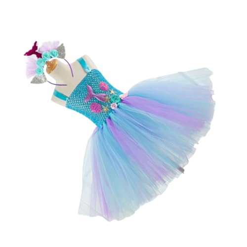 IMIKEYA Mädchen Meerjungfrau Kleid Tüllrock Prinzessin Kostüm Party Geburtstag Jahre Polyester Langlebig Niedlich Modisch IMIKEYA Mädchen Meerjungfrau Kleid Tüllrock Prinzessin Kostüm Party Geburtstag Jahre Polyester Langlebig Niedlich Modisch von IMIKEYA