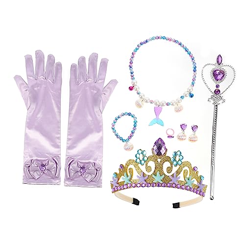 IMIKEYA Mädchen Meerjungfrau Schmuckset Mit Ohrringen Ring Halskette Und Armband Perfekte Requisiten Für Kindergeburtstage Meerjungfrauen Partys Und Rollenspiele IMIKEYA Mädchen Meerjungfrau Schmuckset Mit Ohrringen Ring Halskette Und Armband Perfekte Requisiten Für Kindergeburtstage Meerjungfrauen Partys Und Rollenspiele von IMIKEYA