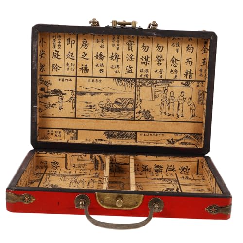 IMIKEYA Mahjong Box aus Rechteckige Mahjong Aufbewahrungsbox mit Griff Vintage Design für Sets und Andere Gegenstände Hochwertige Handwerkskunst für Freunde und Familie IMIKEYA Mahjong Box aus Rechteckige Mahjong Aufbewahrungsbox mit Griff Vintage Design für Sets und Andere Gegenstände Hochwertige Handwerkskunst für Freunde und Familie von IMIKEYA