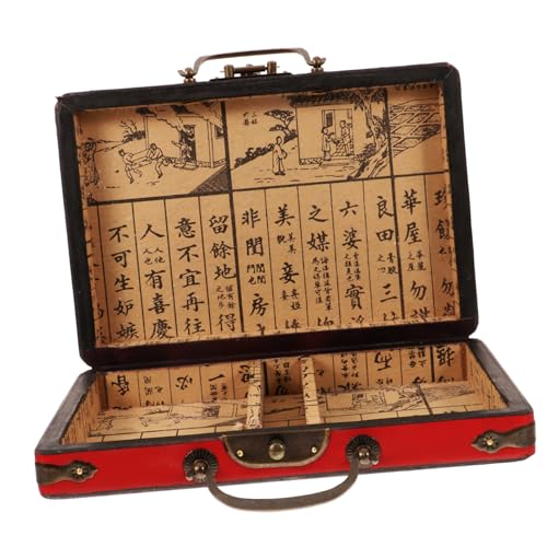 IMIKEYA Mahjong Box mit Tragegriff Traditionelle Aufbewahrungsbox für Mahjong Steine und Weitere Gegenstände Elegantes Design für Zuhause und Geschäfte Geräumig IMIKEYA Mahjong Box mit Tragegriff Traditionelle Aufbewahrungsbox für Mahjong Steine und Weitere Gegenstände Elegantes Design für Zuhause und Geschäfte Geräumig von IMIKEYA