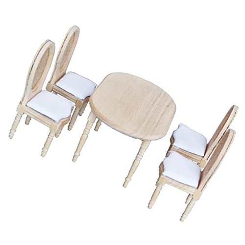 IMIKEYA Maßstab DIY Tisch Und Stuhl Für Puppenhaus Miniaturmöbel Für Kreative Spielideen IMIKEYA Maßstab DIY Tisch Und Stuhl Für Puppenhaus Miniaturmöbel Für Kreative Spielideen von IMIKEYA