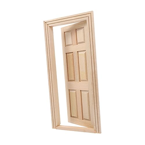 IMIKEYA Maßstab DIY Villa Tür Zubehör Entzückendes Puppenmöbel Dekoration Für Miniaturhäuser Holztür Für Kreatives IMIKEYA Maßstab DIY Villa Tür Zubehör Entzückendes Puppenmöbel Dekoration Für Miniaturhäuser Holztür Für Kreatives von IMIKEYA