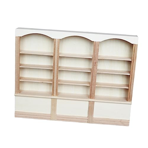 IMIKEYA Mini- -bücherregal Holz Miniatur-bücherregal Maßstab 112 Puppenhaus-Requisiten Für Jungen Und Mädchen Dekoration von IMIKEYA