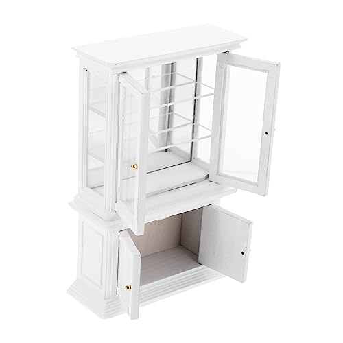 IMIKEYA Maßstab Weißer Mini Schrank Mit Spiegelfront Perfektes Zubehör Für Puppenhaus Und Miniatur Dekoration IMIKEYA Maßstab Weißer Mini Schrank Mit Spiegelfront Perfektes Zubehör Für Puppenhaus Und Miniatur Dekoration von IMIKEYA