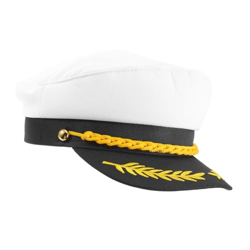 IMIKEYA Matrosenhut Marine Hüte Matrosenmütze Kapitänsmütze Kapitäne Hut Captain Hut Randlose Mützen Für Herren Kapitänshut Marine-kappe Segelboothut Kostümhut Seekappe Stoff IMIKEYA Matrosenhut Marine Hüte Matrosenmütze Kapitänsmütze Kapitäne Hut Captain Hut Randlose Mützen Für Herren Kapitänshut Marine-kappe Segelboothut Kostümhut Seekappe Stoff von IMIKEYA
