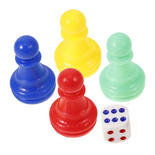 IMIKEYA Mehrfarbige Schachfiguren Aus Kunststoff Für Brettspiele, 6-seitige Spielwürfel, Einfarbige Runde Eckwürfel Für Schachspielkomponenten, Tischmarkierungen IMIKEYA Mehrfarbige Schachfiguren Aus Kunststoff Für Brettspiele, 6-seitige Spielwürfel, Einfarbige Runde Eckwürfel Für Schachspielkomponenten, Tischmarkierungen von IMIKEYA