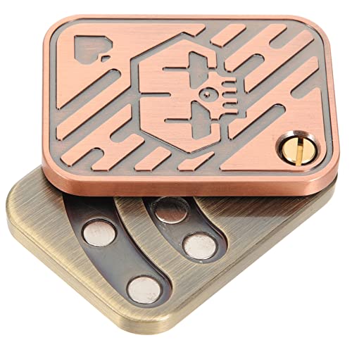 IMIKEYA Metal Poker Fidget Slider Lustiges Stressabbau für Männer Schreibtischspielzeug für Büro und Freizeit Brass von IMIKEYA