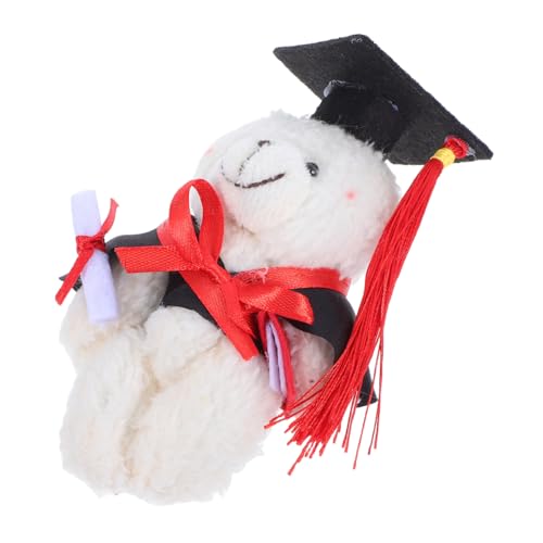 IMIKEYA Mini Abschlussbär Abschluss Plüschtier Bär Dekorationen Für Zuhause Feiertage Kuscheltier Absolventenbär Abschlusssaison Puppe Abschlussspielzeug Absolventenbär von IMIKEYA