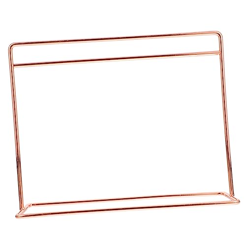 IMIKEYA Mini-Aufhänger Mini Puppenkleiderständer Mini-Möbel Kleiderständer Zubehör für Puppenmöbel Puppenschrank puppenhaus schmuck Mini-Kleiderbügel Puppenbekleidungsregal Eisen Rose Gold von IMIKEYA