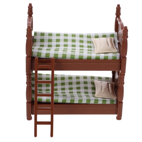 IMIKEYA Mini-Etagenbett-Kinderspielzeug für Toys Miniatur-Etagenbett winzig Koje puppenhaus Mini Etagenbett Miniaturmöbelmodell Plastik Green IMIKEYA Mini-Etagenbett-Kinderspielzeug für Toys Miniatur-Etagenbett winzig Koje puppenhaus Mini Etagenbett Miniaturmöbelmodell Plastik Green von IMIKEYA