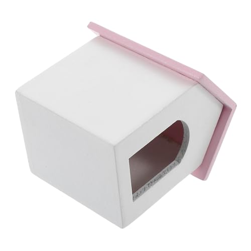IMIKEYA Mini-Hausmodell holzspielzeug spielzeughaus Rosa Dach Puppenhaus Dekoration Puppenhaus Realistische Miniaturen Hundepuppe Holzhäuser Mini-Hausbausatz Puppenhaus Bücherregal hölzern IMIKEYA Mini-Hausmodell holzspielzeug spielzeughaus Rosa Dach Puppenhaus Dekoration Puppenhaus Realistische Miniaturen Hundepuppe Holzhäuser Mini-Hausbausatz Puppenhaus Bücherregal hölzern von IMIKEYA